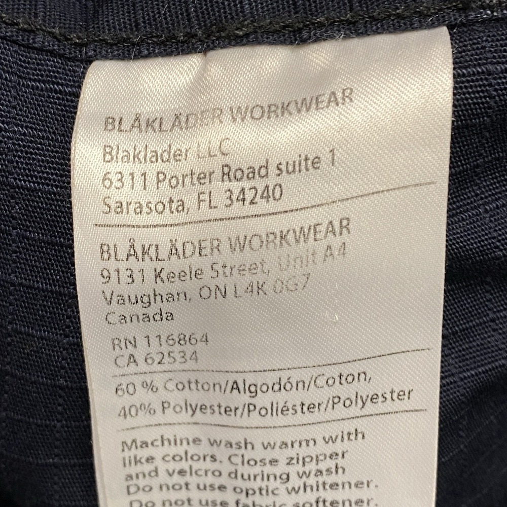 Blaklader Workwear Ripstop Navy Blue Work Shorts Men's 36 Pockets Hammer Loop - Picture 6 of 8